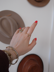 14K Diamond Swirl Ring - Stone Cooper