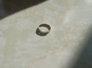 Emerald, Diamond Estate 10K Band (7) - Stone Cooper