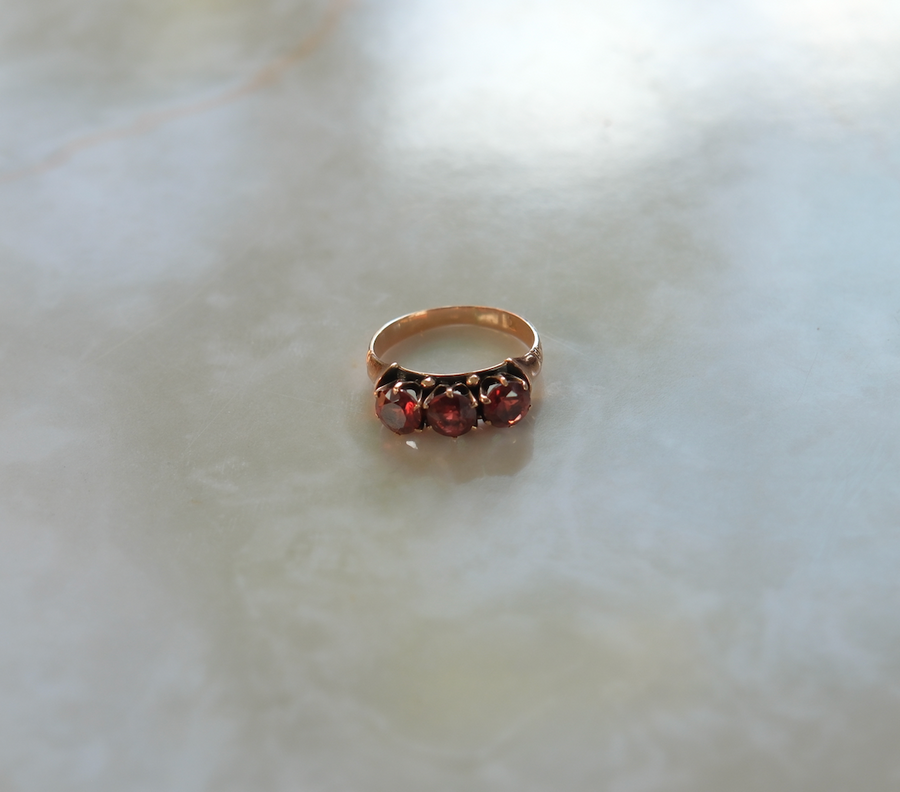 10K Victorian Garnet Ring (5) - Stone Cooper