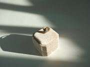 Victorian 14K Turquoise, Pearl Navette Ring (4.5) - Stone Cooper