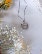 Elka Enameled Sterling Antique Locket - Stone Cooper