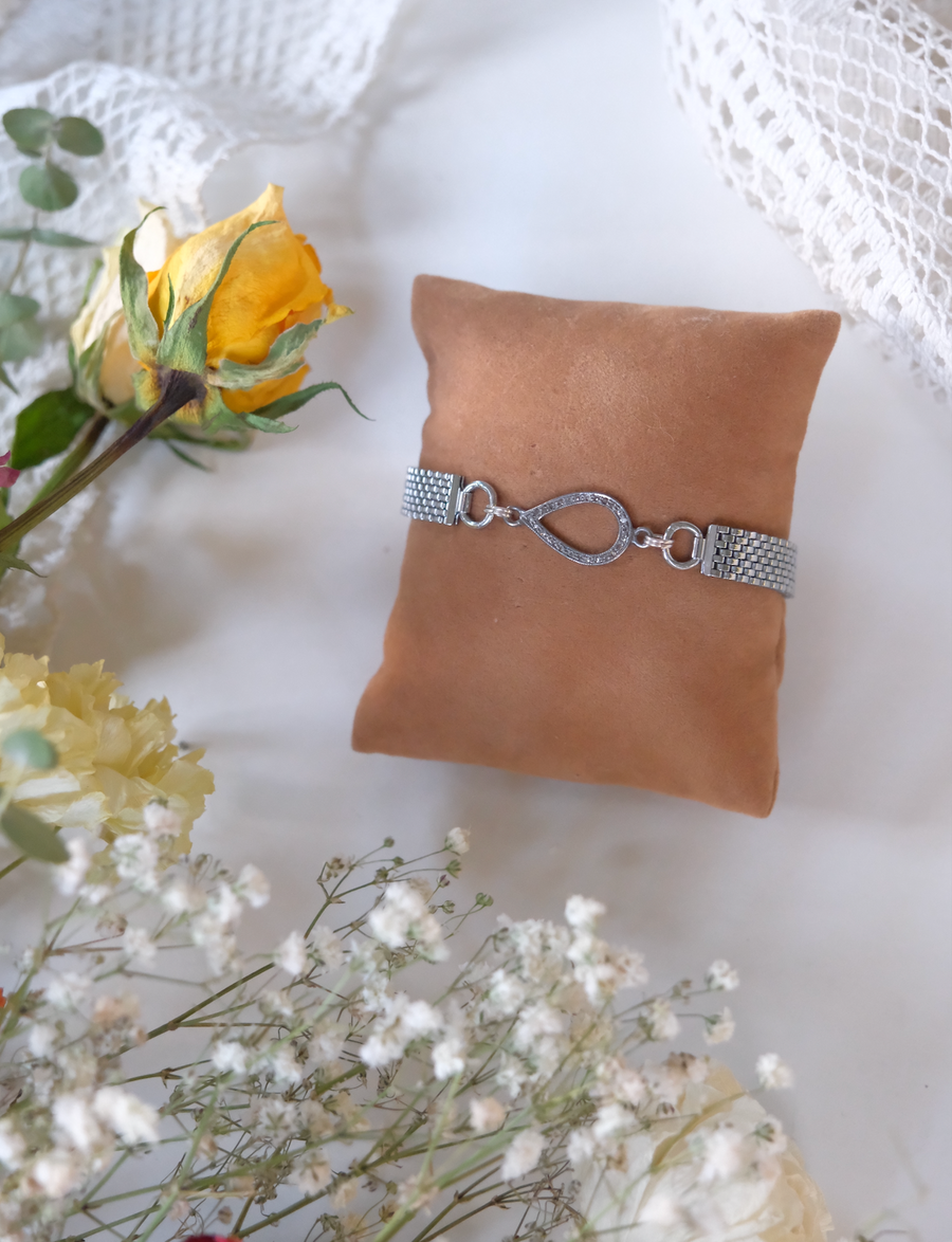 Diamond Pear Frame Vintage Watch-Band Bracelets - Stone Cooper