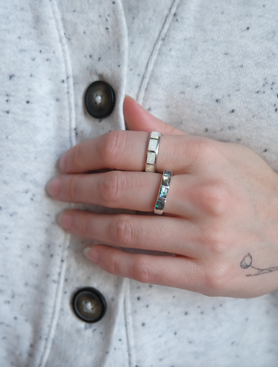Abalone Chicklet Ring - Stone Cooper