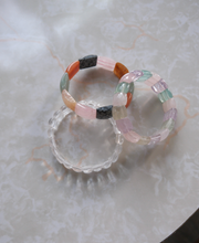 Fluorite Stretch Stone Bangle Bracelet