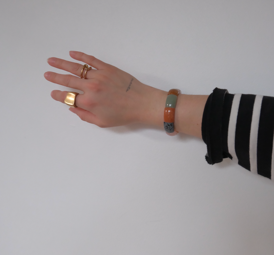 Multi Stone Stretch Bangle