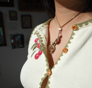 Midcentury Rose Lariat 12K GF