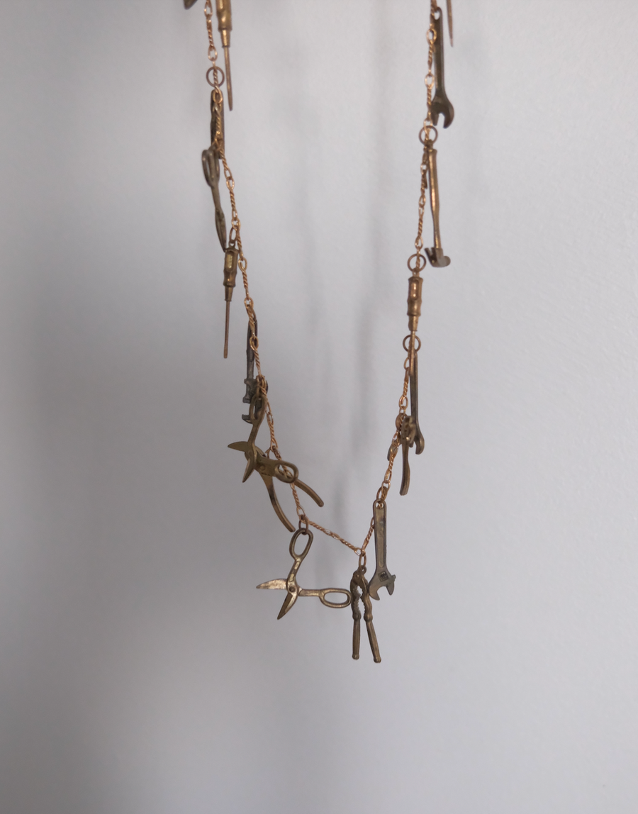 Epic Vintage Tool Chest Charm Necklace