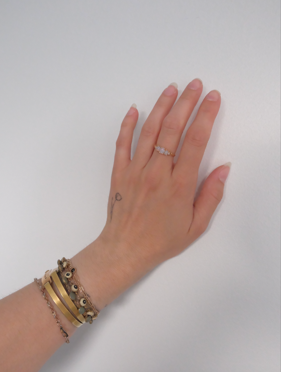 Dreamy Vintage Opal Diamond Ring 10K (7)