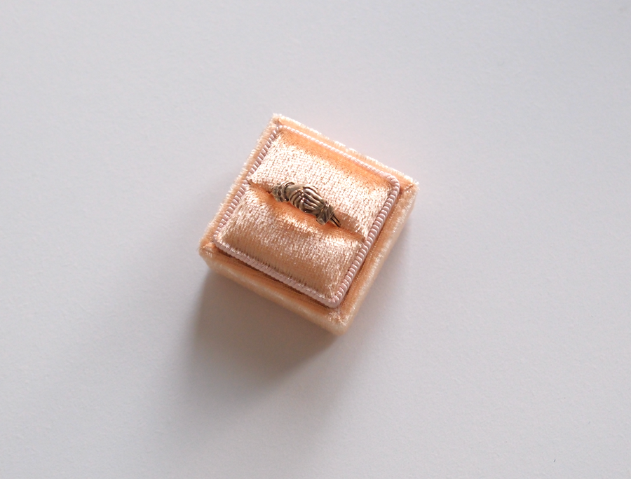 10K Gold Victorian Clasped Hands Fede Gimmel Ring (7)
