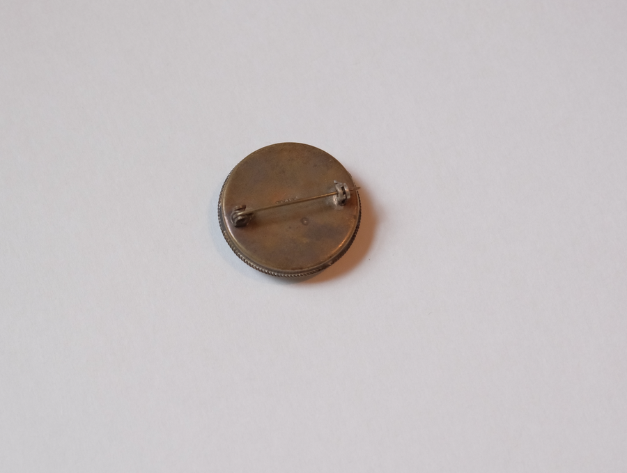 Vintage Micro-Mosaic Round Brooch