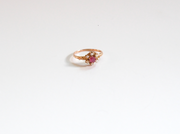 9K Antique Ruby & Pearl Ring (4.5)