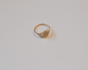 10K Vintage Diamond Signet (6.5)