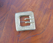 Large Art Nouveu Gilt Gold Buckle Brooch