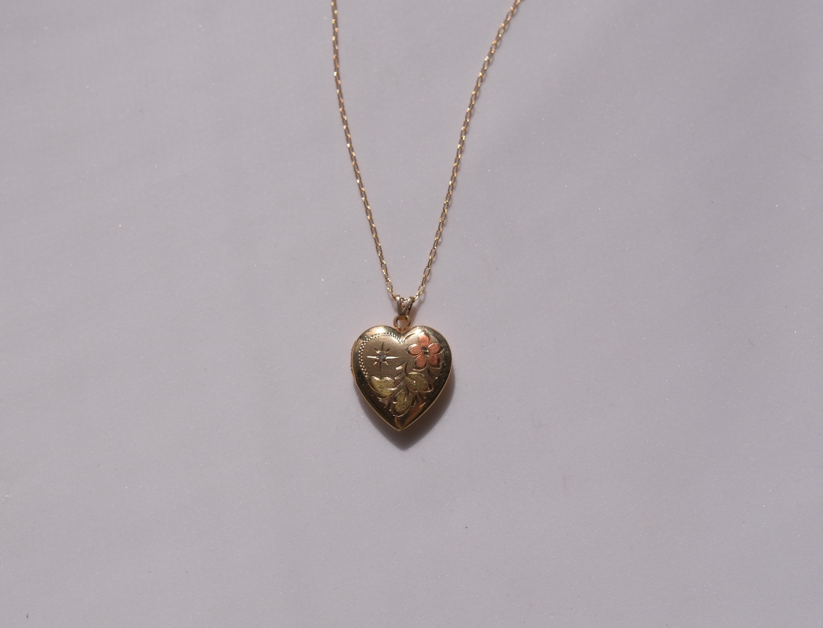 Debra Diamond Accent, Watercolor Gold-Fill Locket - Stone Cooper