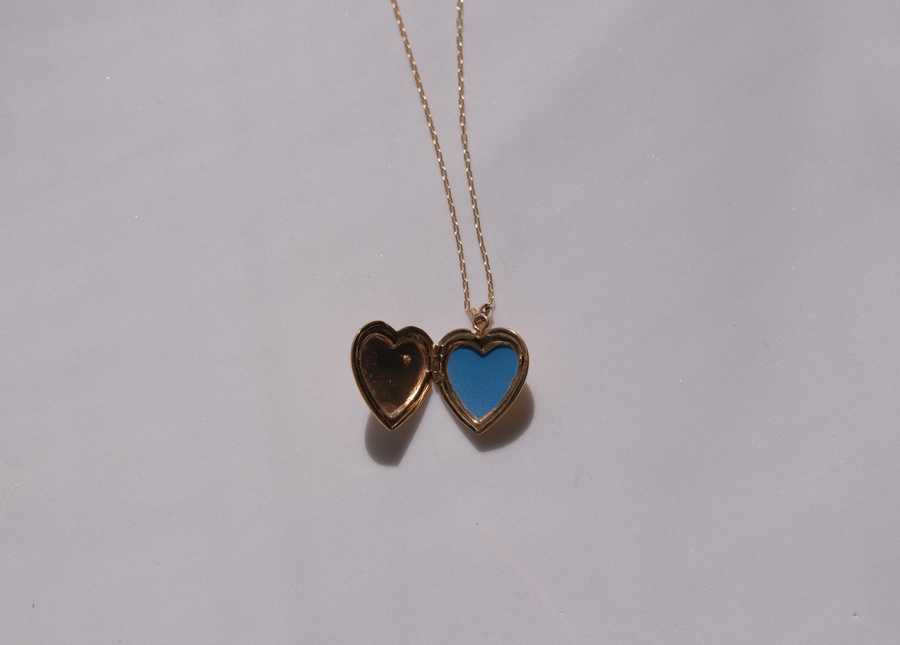 Debra Diamond Accent, Watercolor Gold-Fill Locket - Stone Cooper