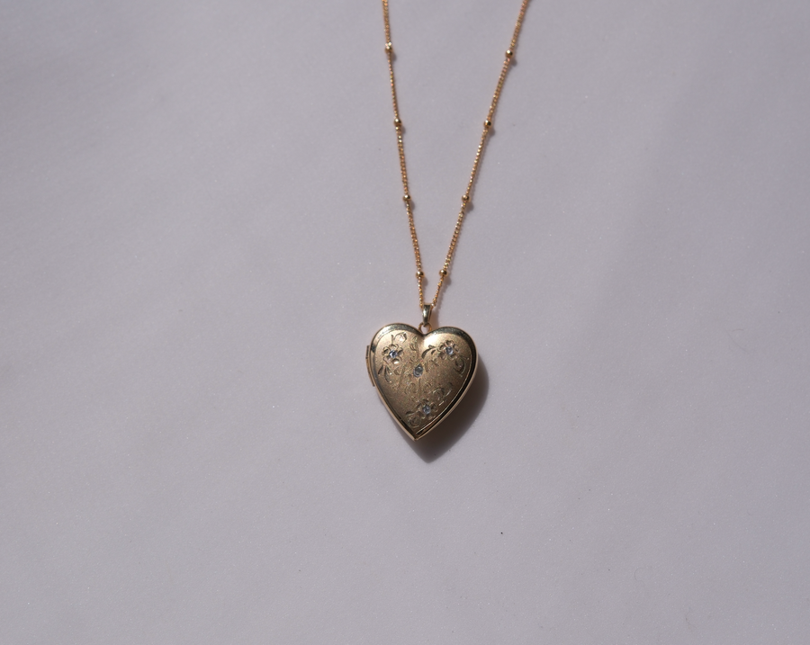 Sabina Diamond Accent 'I Love You' Gold-Fill Locket - Stone Cooper