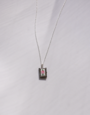 Mary Guilloché Enamel Floral Tiny Book Locket - Stone Cooper