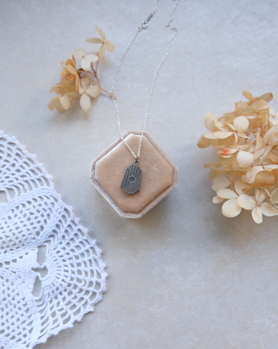 Pat Shield Locket - Stone Cooper