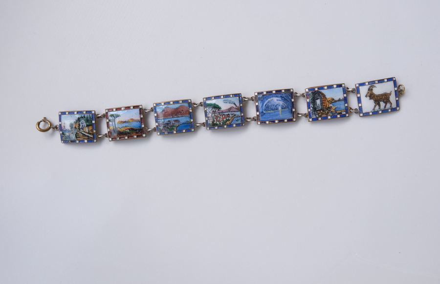 Aya Enameled Souvenir Panel Bracelet - Stone Cooper