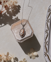 Francis 10K Antique Cameo Diamond Necklace - Stone Cooper