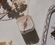 Ardys 10K Art Nouveau, Ruby and Pearl Lavalier Necklace - Stone Cooper