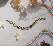Solveig Nautical Flag Bracelet 'I Love You' - Stone Cooper