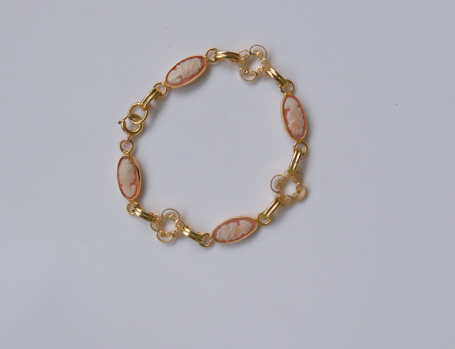 Maggie Cameo Filigree Bracelet - Stone Cooper
