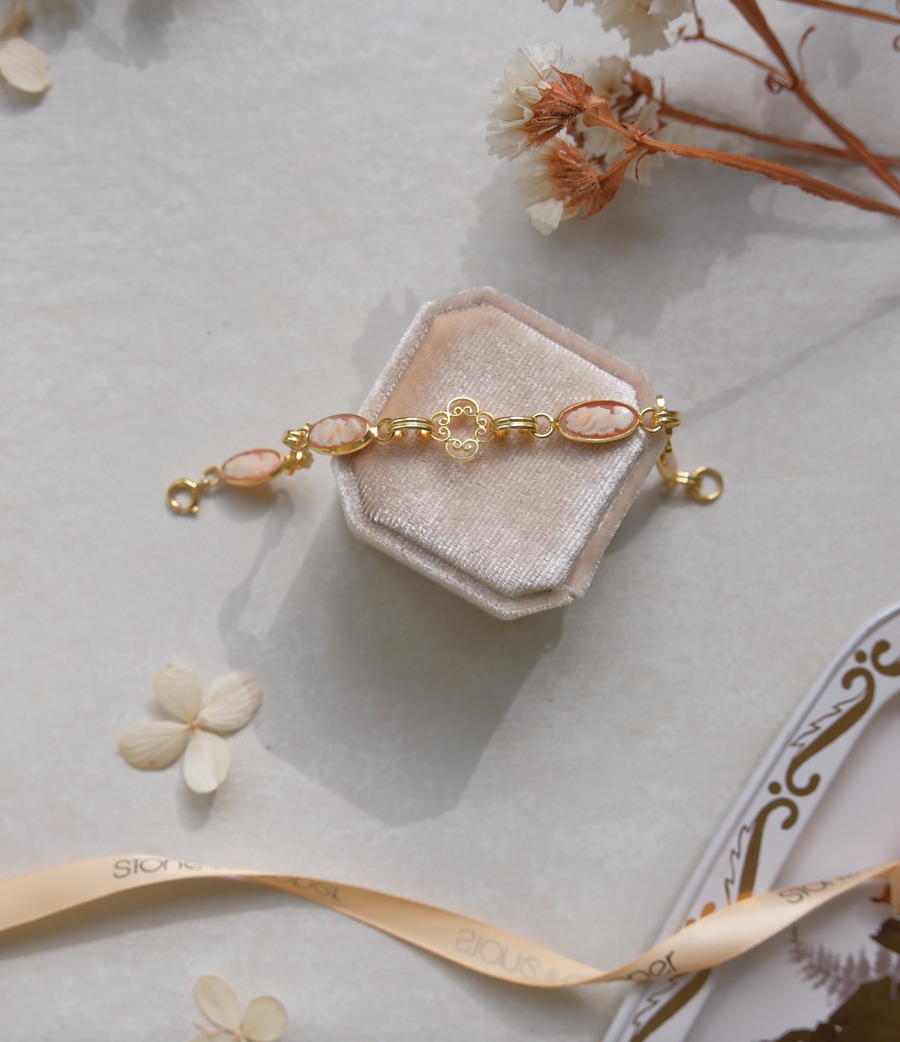 Maggie Cameo Filigree Bracelet - Stone Cooper