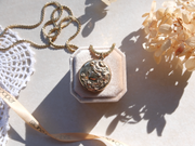 Filomena Repoussé Portrait Locket - Stone Cooper