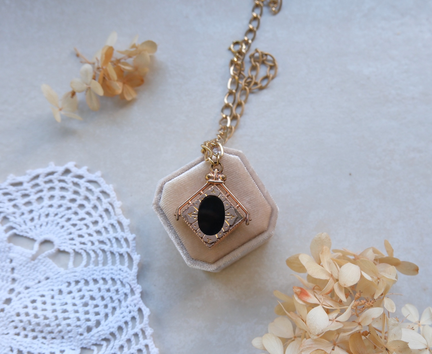 Winnie Reversible Fob Necklace - Stone Cooper