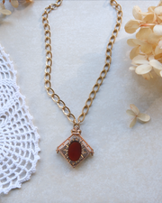 Winnie Reversible Fob Necklace - Stone Cooper