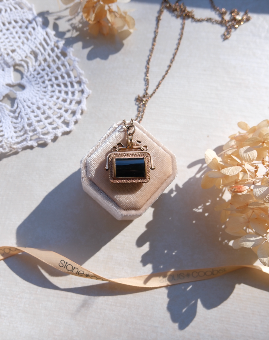 Clara Double Sided Spinner Fob Necklace - Stone Cooper