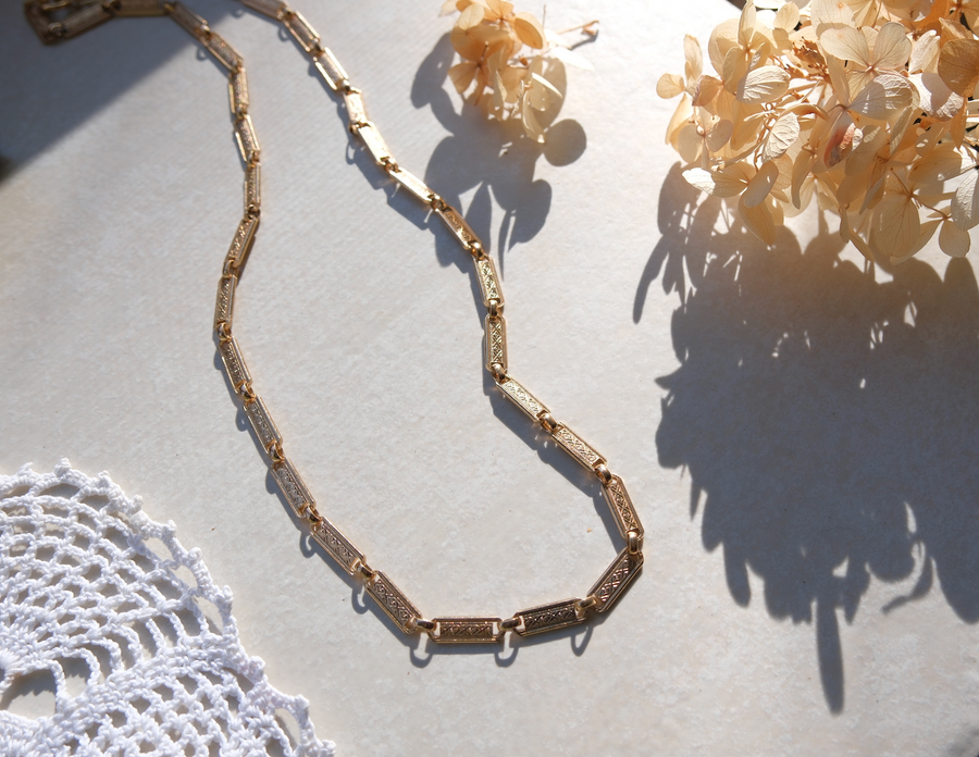 Adelaide 24" Gold-Filled Vintage Link Chain - Stone Cooper