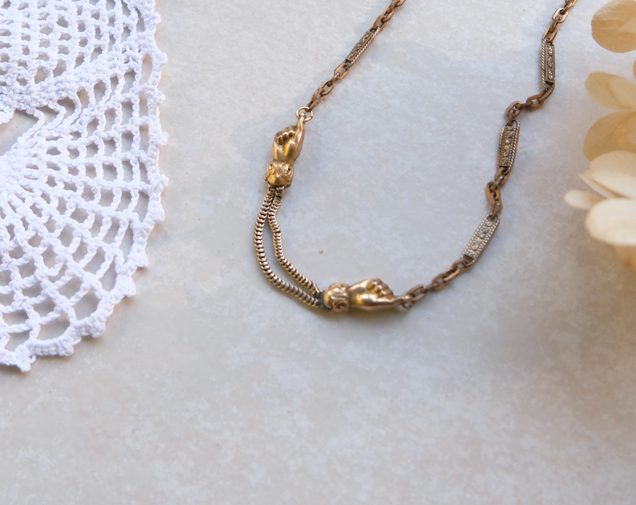 Stella Hands Watch Chain Necklace - Stone Cooper