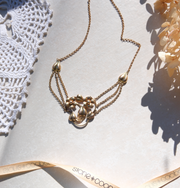 Vintage Carl-Art Flower Festoon Necklace, Gold-Fill - Stone Cooper