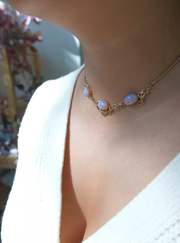 Beverly Fire Opal Lavaliere Necklace - Stone Cooper