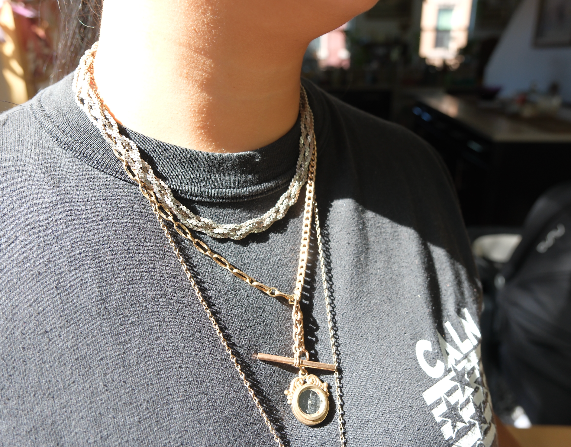 Beatrice Silver Woven Braid Chain - Stone Cooper