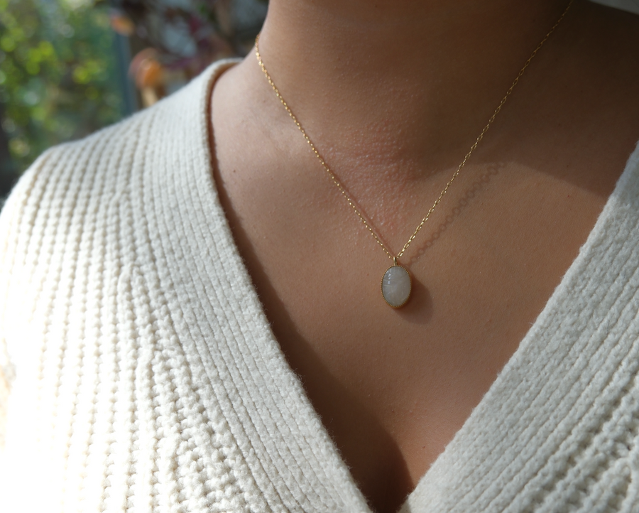 Aurilla Quartz Scarab Necklace - Stone Cooper