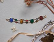 Polly Double Strand Vintage Scarab Bracelet (7.5") - Stone Cooper