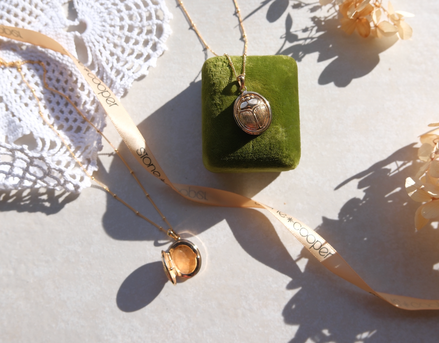 Santino Scarab Locket - Stone Cooper