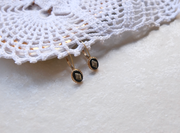 10K Onyx Diamond Ava Earrings - Stone Cooper