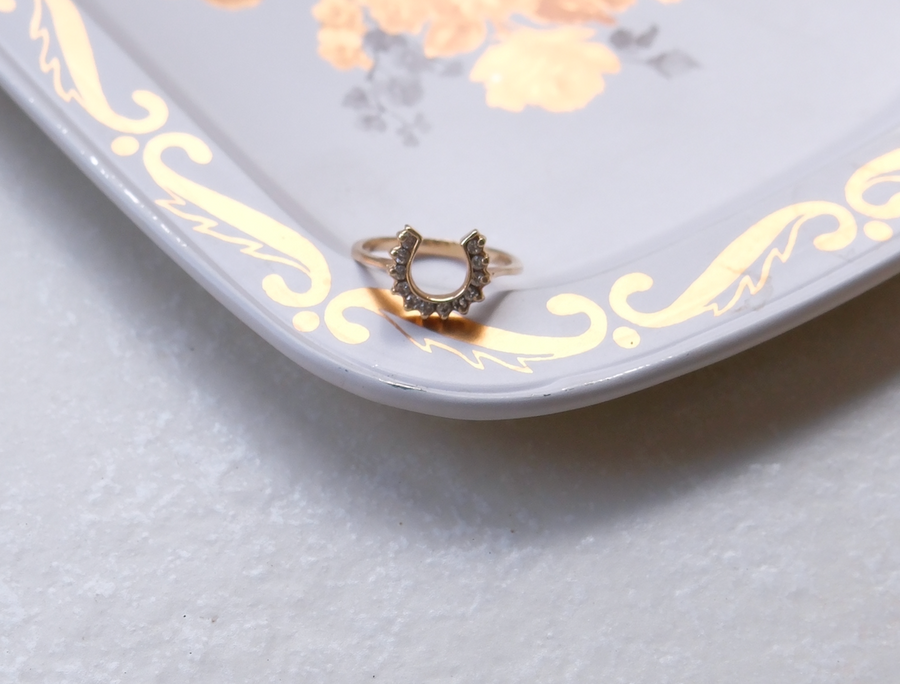 10K Diamond Horseshoe Ring (6) - Stone Cooper