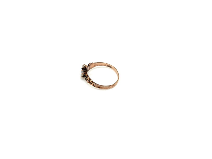 Garnet Diamond Antique Ring, 14k (6)