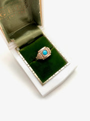 Victorian Turquoise Queen Ring
