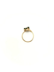 Emerald Toi et Moi 10K Gold Ring (5)
