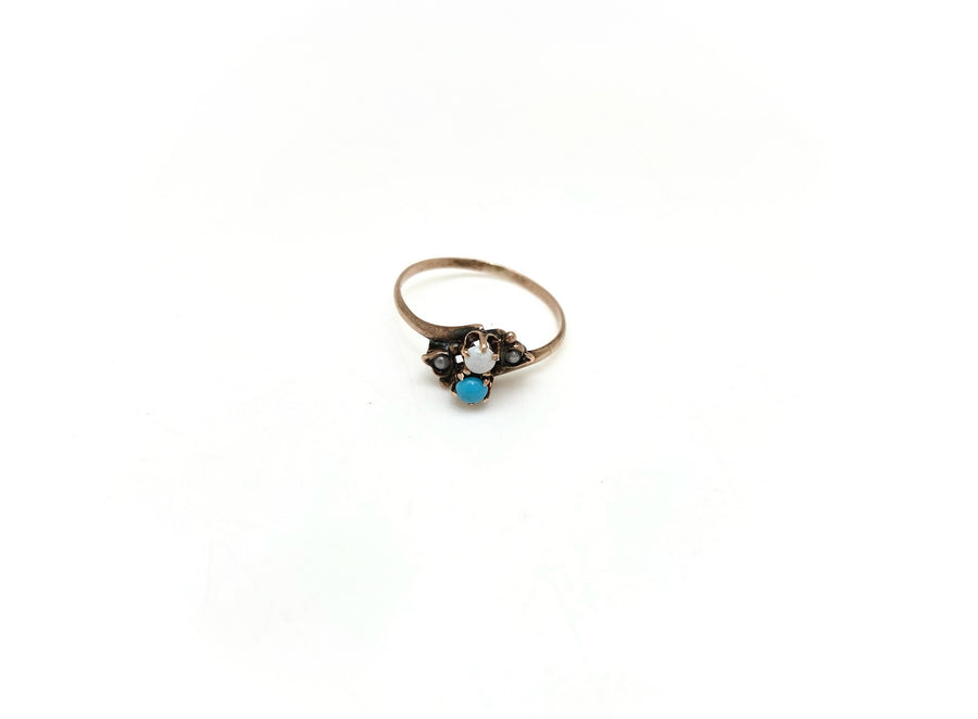 Opal & Turquoise 9k Ring (7)