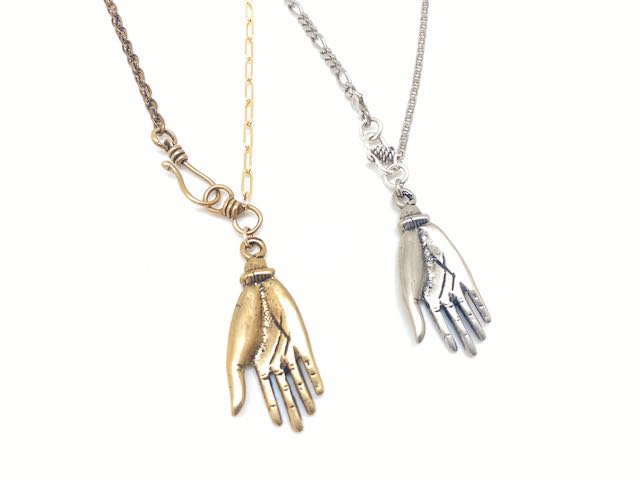 Skeleton Hand Necklace Silver Skeleton Hand Pendant on Stainless Steel  Chain | eBay