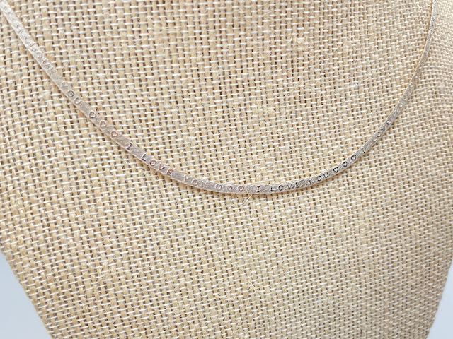 I love you sales herringbone necklace