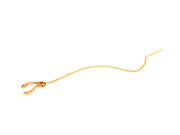 Tiny Wishbone Gold Ear Threader