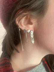 Part of Me Silver Drip Studs